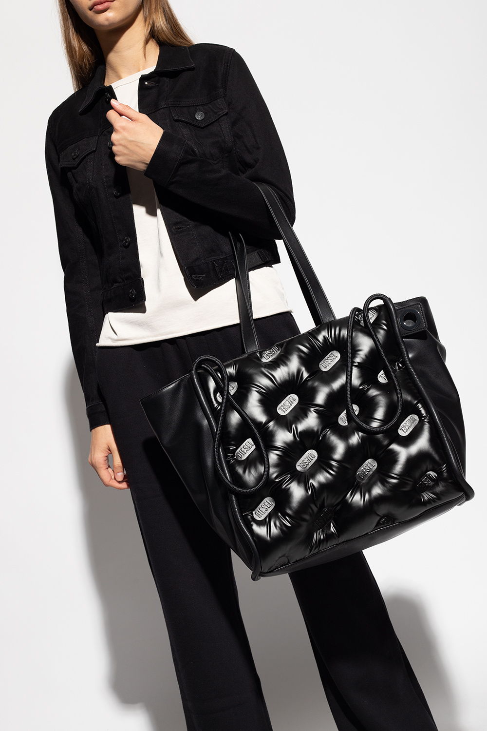 Black 'Dukka' shopper bag Diesel - SchaferandweinerShops